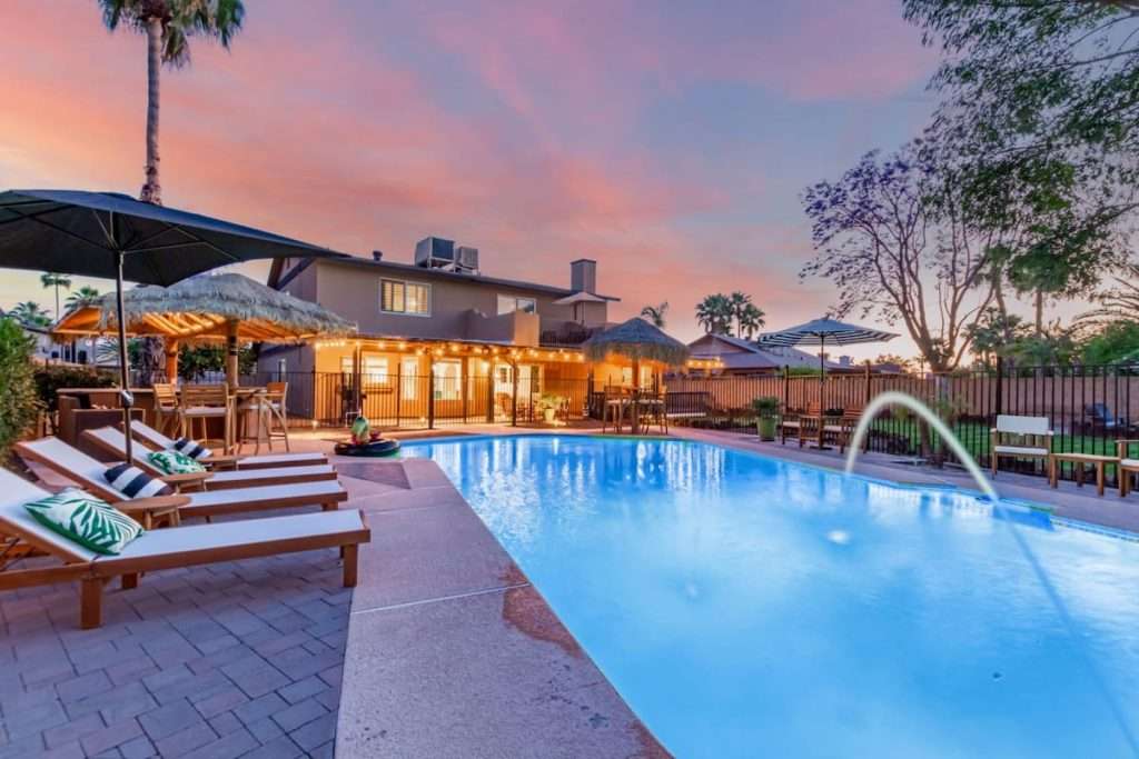 Luxury Phoenix vacation rental exterior managed by Travli