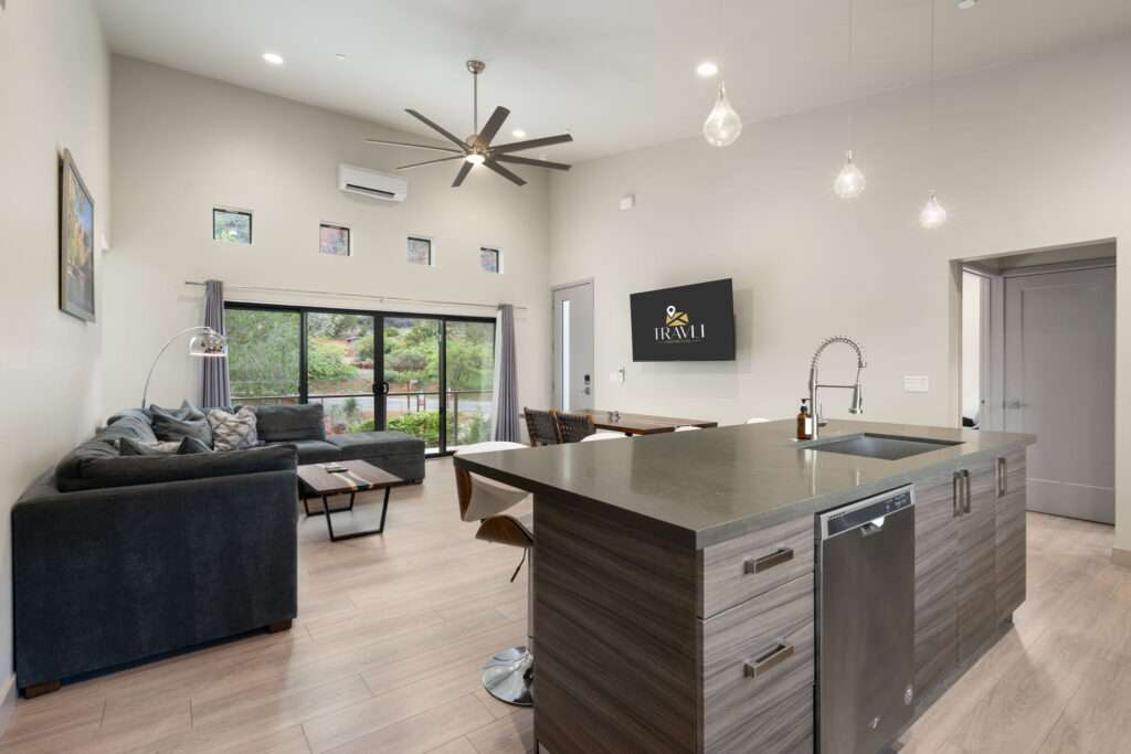Sedona vacation rental bedroom managed by Travli
